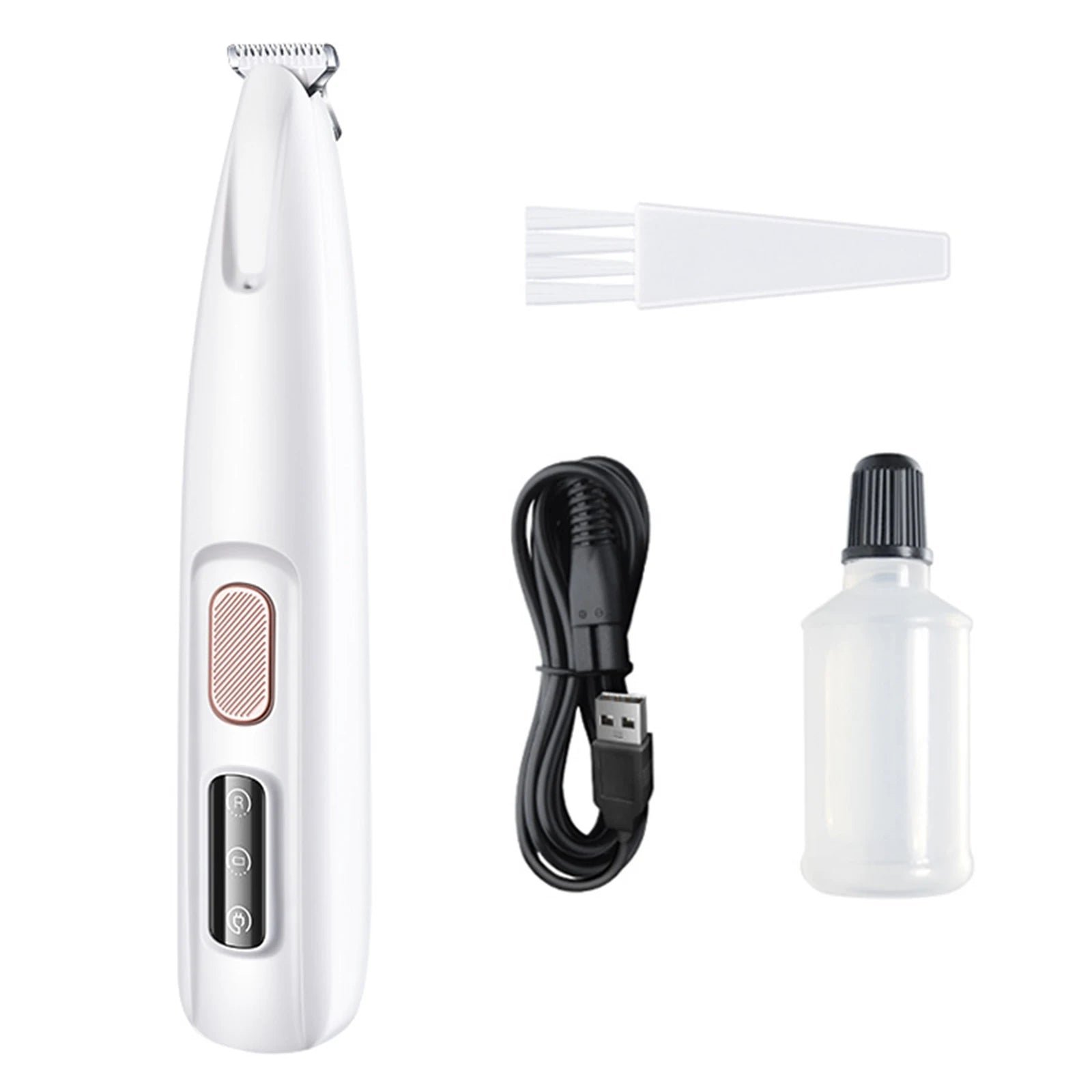 Rechargeable Pet Paw Trimmer with LED Light – Waterproof Grooming Clippers